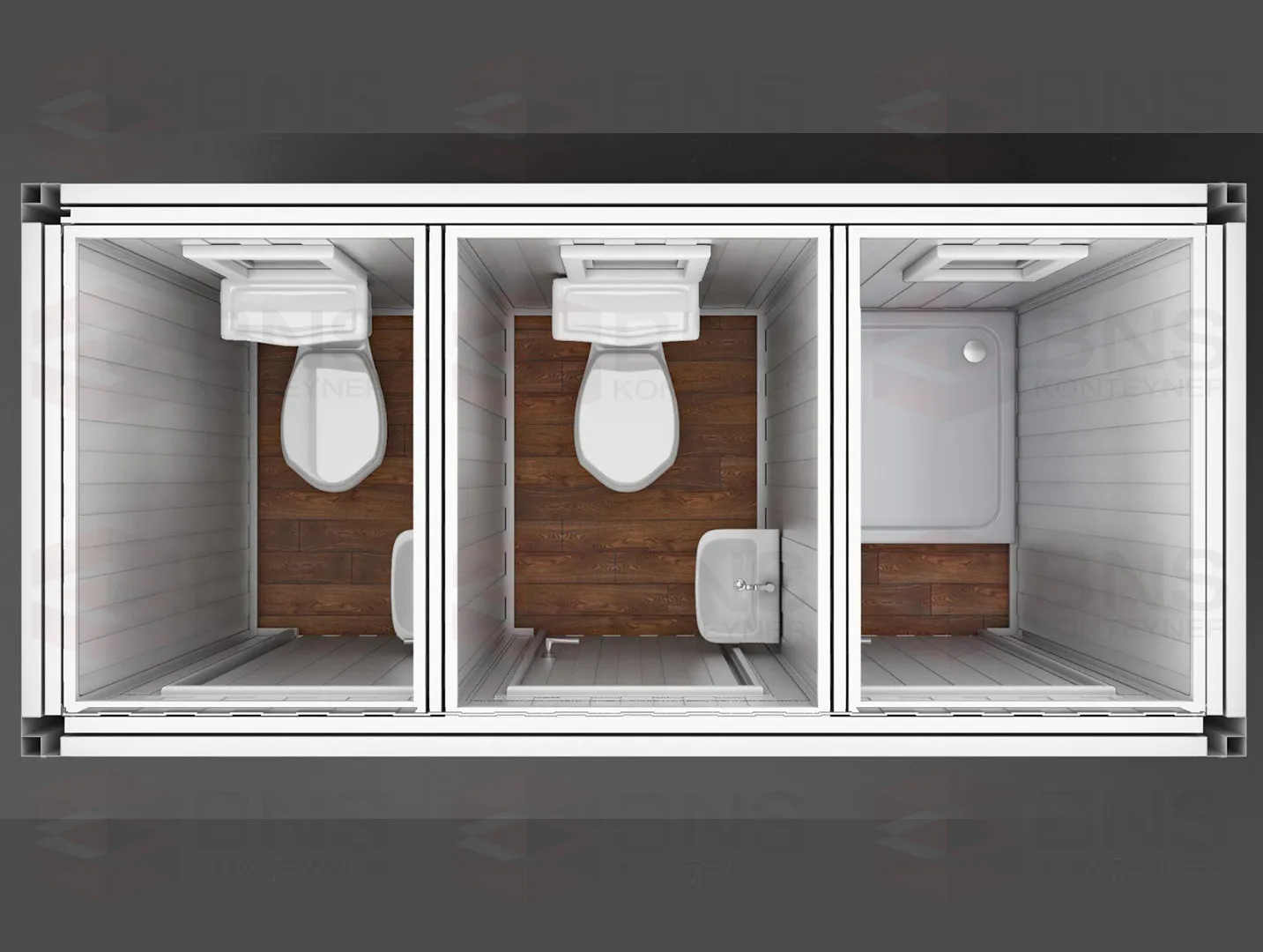 240x300 Wc-Duş Konteyner