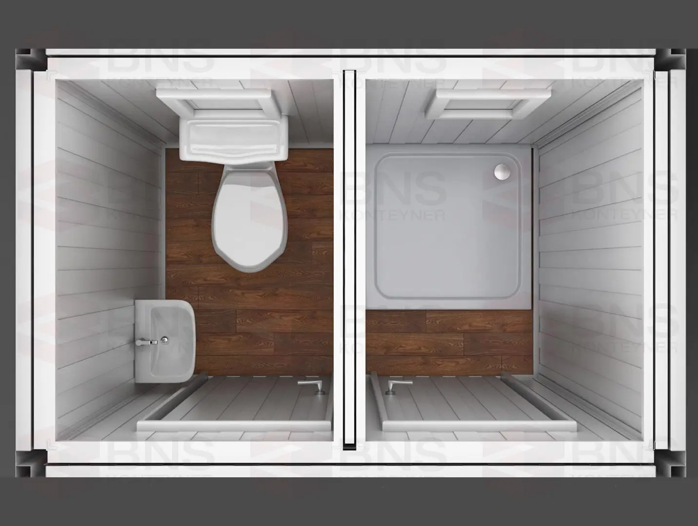 240x240 Wc-Duş Konteyner