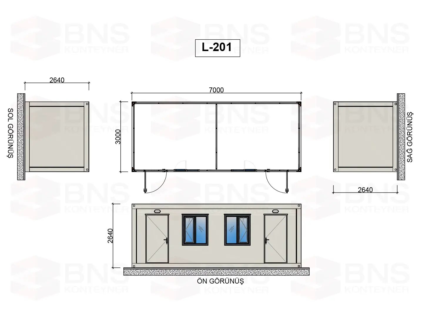 konteyner l201, konteyner-300-700, çalışma konteynerleri