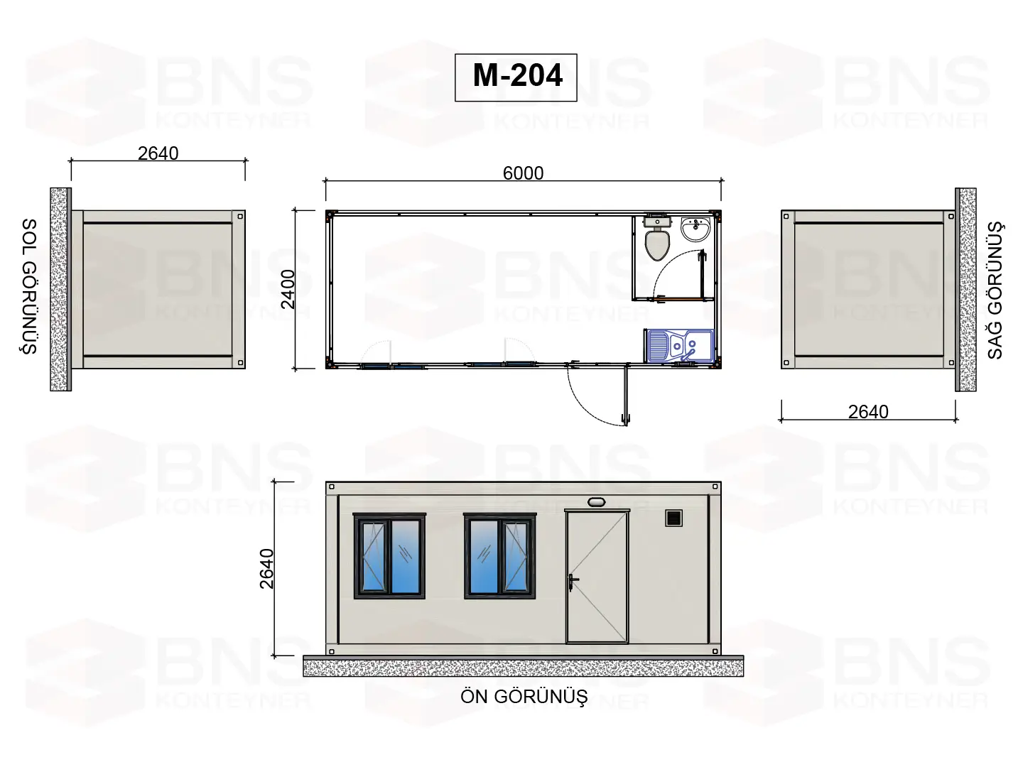 konteyner m204, konteyner-240x600, çalışma konteynerleri