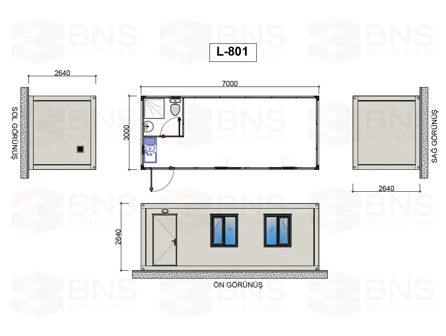 konteyner l801, konteyner-300-700, çalışma konteynerleri