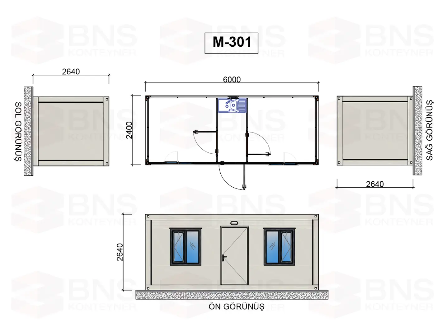 konteyner m301, konteyner-240x600, çalışma konteynerleri
