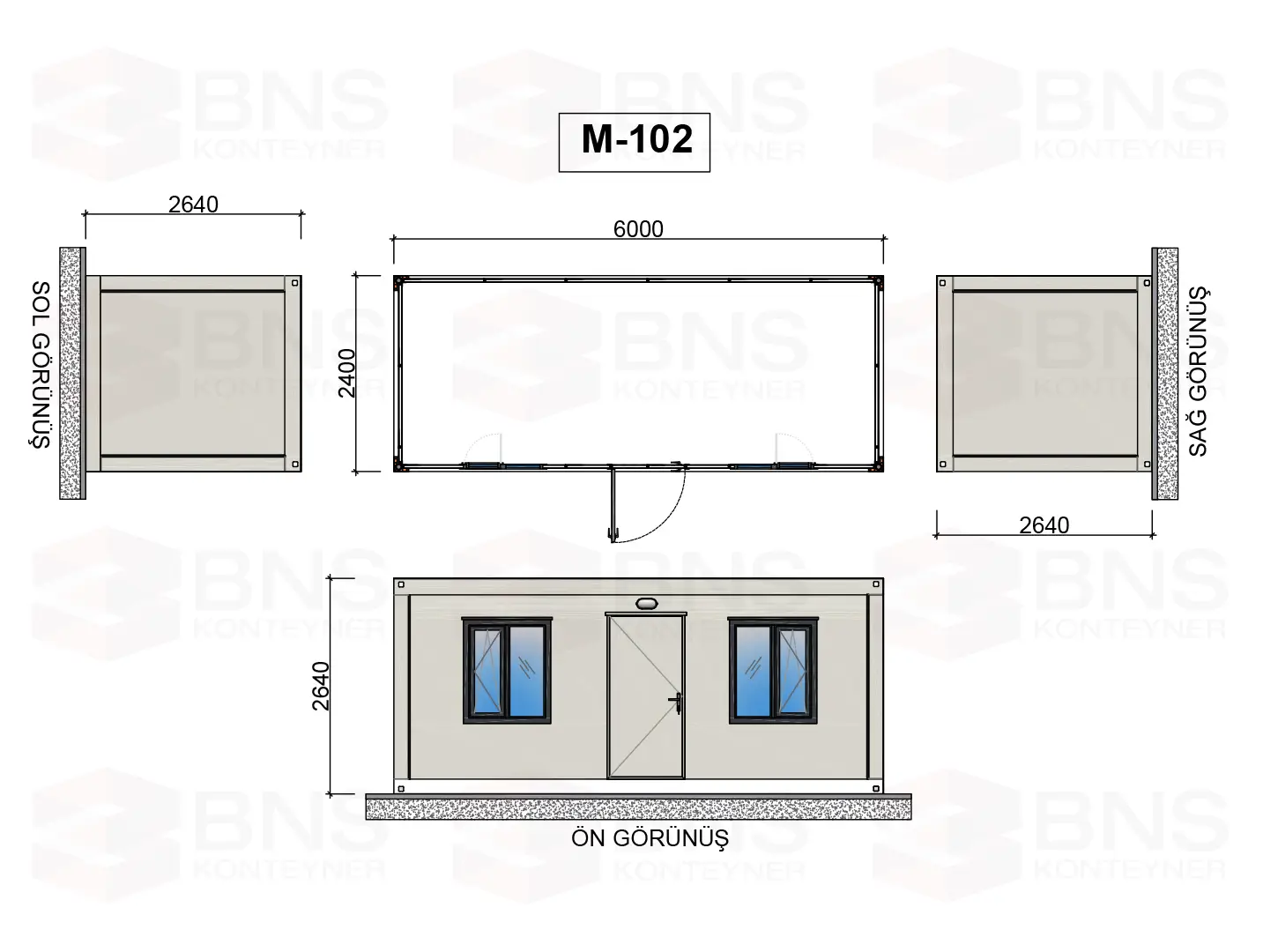 konteyner m102, konteyner-240x600, çalışma konteynerleri